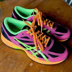 Asics Gel Fuji Pro Womens Size 7 Running Pink Orange Sneakers Shoes